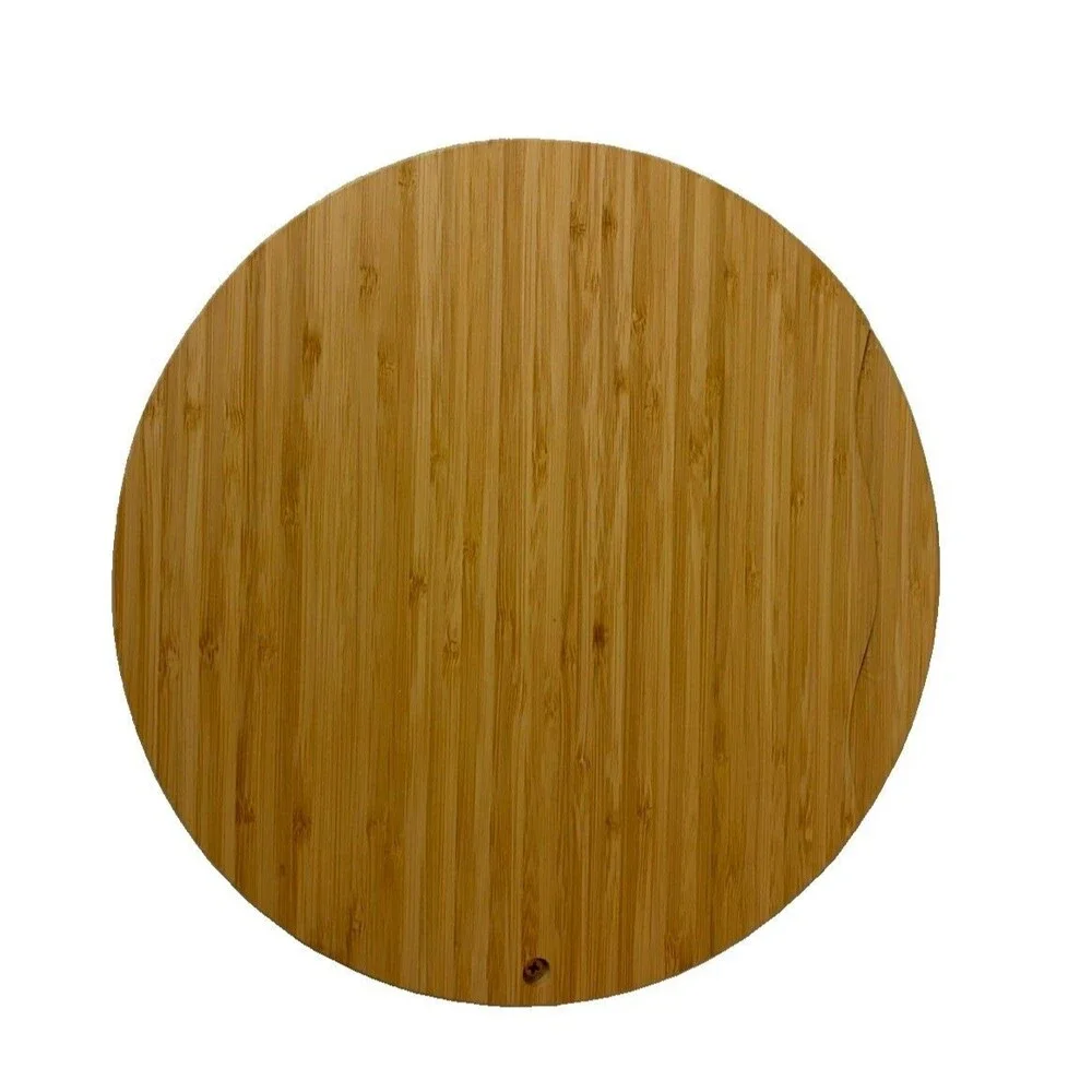 Correct Health Bamboo Charcuterie Cheese Board Set 6 Knives Round 12”